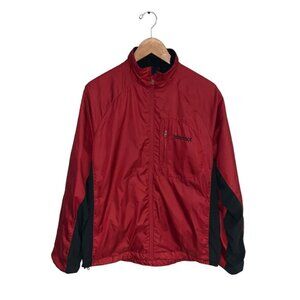 Marmot Lightweight Jacket Men’s Size‎  Small Red Black Lined Full Zip Outdoors